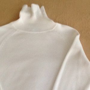 Jeanne Pierre White Turtleneck
